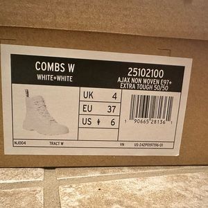 Doc Marten Combs White Women Size 6